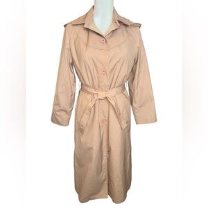 Vintage London Fog Women’s Tan Trench Coat #115